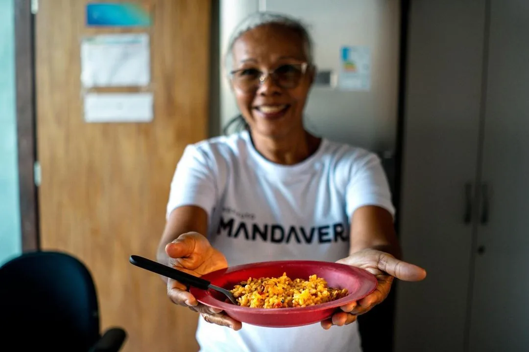 Crianças atendidas em ação apoiada pelo Instituto Manda Ver.